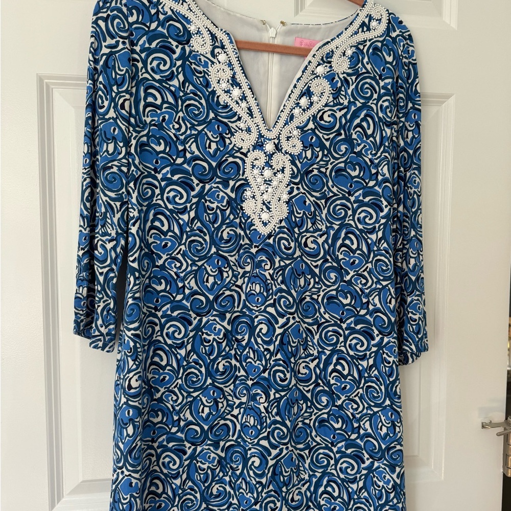 Lilly Pulitzer S XS dress with beading trim.